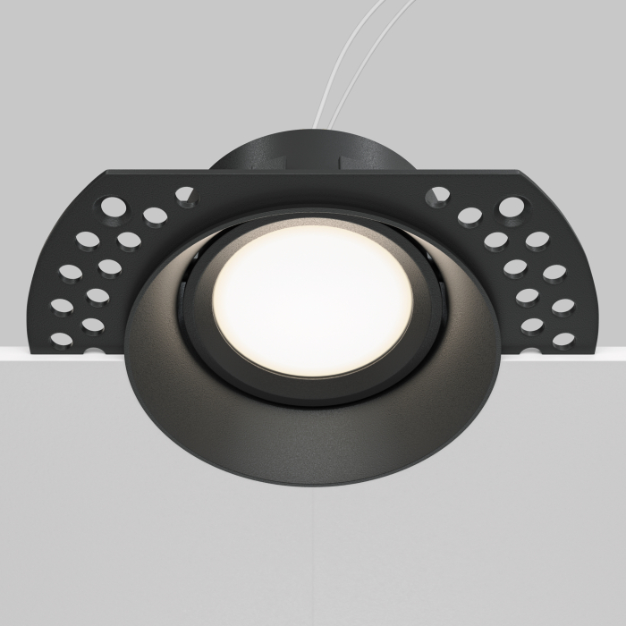 Corp de iluminat încastrat DOT, Aluminiu Negru, 10W, MAYTONI DL042-01-RD-B [7]