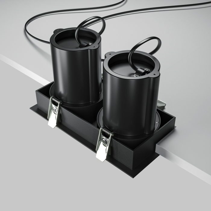 Corp de iluminat încastrat HIDDEN, Aluminiu și plastic Negru, 20W, MAYTONI DL095-02-10W3K-B [8]
