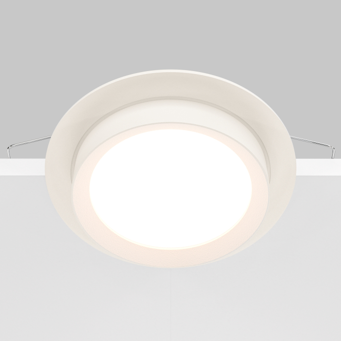 Corp de iluminat încastrat HOOP, Aluminiu și plastic Alb, 12W, MAYTONI DL086-GX53-RD-W [7]