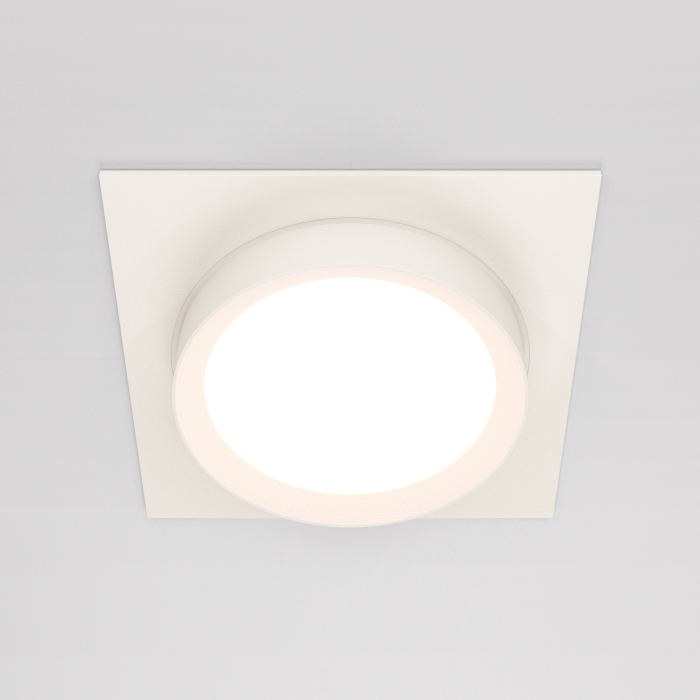 Corp de iluminat încastrat HOOP, Aluminiu și plastic Alb, 12W, MAYTONI DL086-GX53-SQ-W [5]