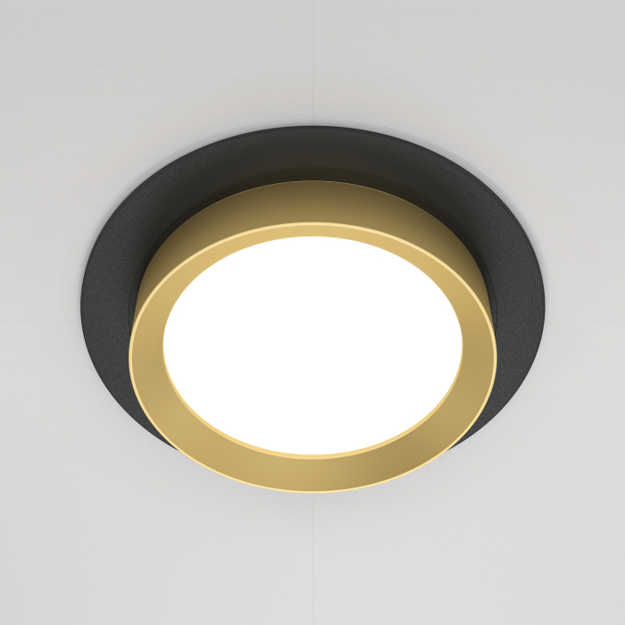 Corp de iluminat încastrat HOOP, Aluminiu și plastic Negru, 12W, MAYTONI DL086-GX53-RD-BG [5]