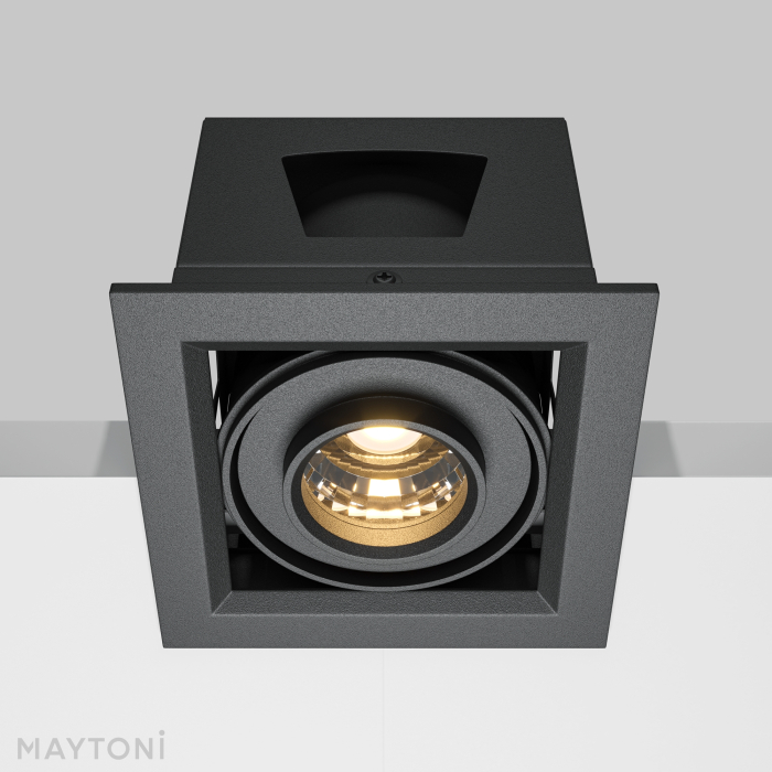 Corp de iluminat încastrat Metal Modern, Aluminiu, metal Negru, 10W, MAYTONI DL093-01-10W3K-B [9]