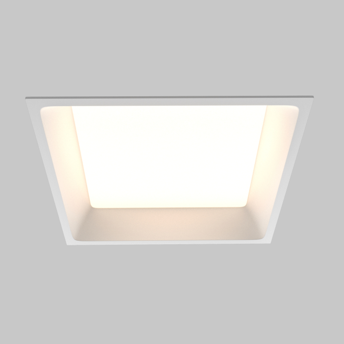 Corp de iluminat încastrat OKNO, Aluminiu și plastic Alb, 24W, MAYTONI DL056-24W3-4-6K-W [5]