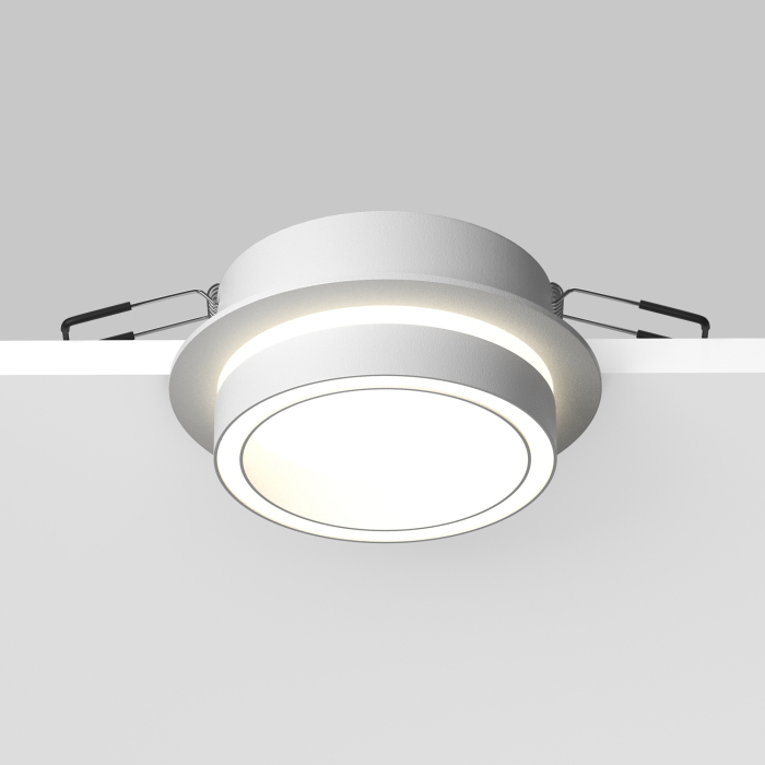 Corp de iluminat încastrat ORLO, Aluminiu și acril Alb, 12W, MAYTONI DL087-GX53-RD-W [6]