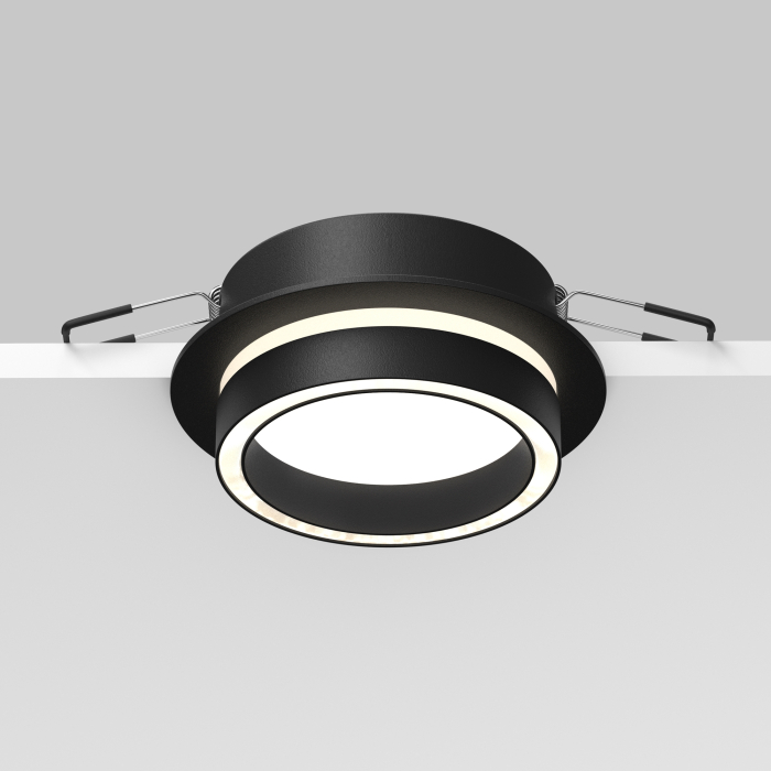 Corp de iluminat încastrat ORLO, Aluminiu și acril Negru, 12W, MAYTONI DL087-GX53-RD-B [7]