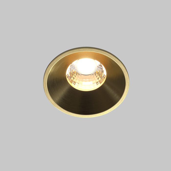 Corp de iluminat încastrat Rotund, Aluminiu Alamă, 7W, MAYTONI DL058-7W3K-BS [5]