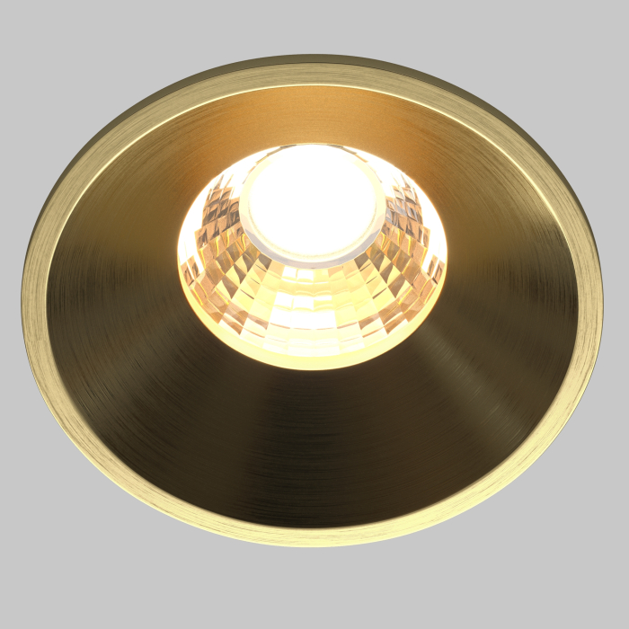 Corp de iluminat încastrat Rotund, Aluminiu Alamă, 7W, MAYTONI DL058-7W3K-BS [8]