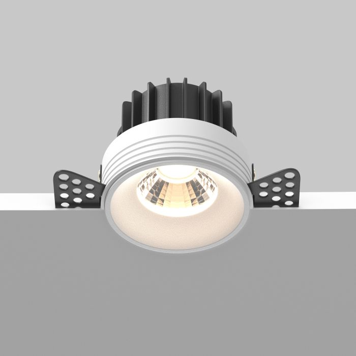 Corp de iluminat încastrat Rotund, Aluminiu Alb, 12W, MAYTONI DL058-12W3K-TRS-W [9]