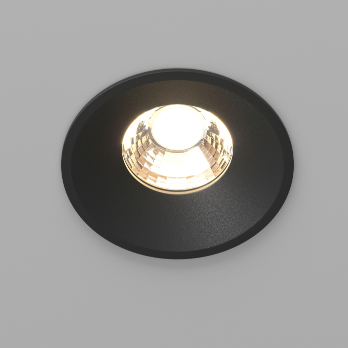 Corp de iluminat încastrat Rotund, Aluminiu Negru, 12W, MAYTONI DL058-12W3K-B [6]