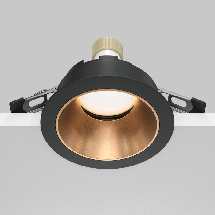 Corp de iluminat încastrat Share, Aluminiu Negru și auriu mat, 10W, MAYTONI DL053-01BMG [10]