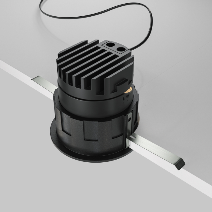 Corp de iluminat încastrat Wise, Aluminiu și plastic Negru, 10W, MAYTONI DL057-10W3K-B [10]