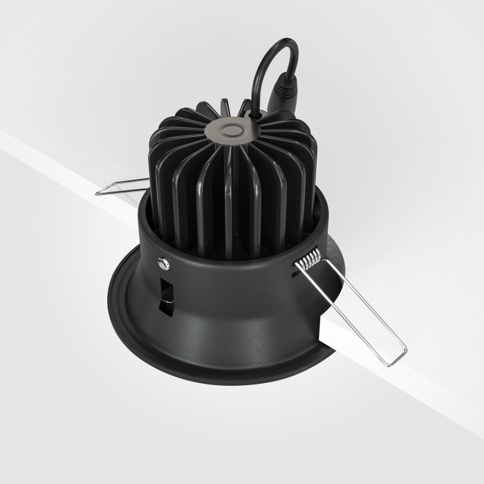 Corp de iluminat încastrat Yin, Aluminiu Negru, 12W, MAYTONI DL031-L12W4K-B [6]