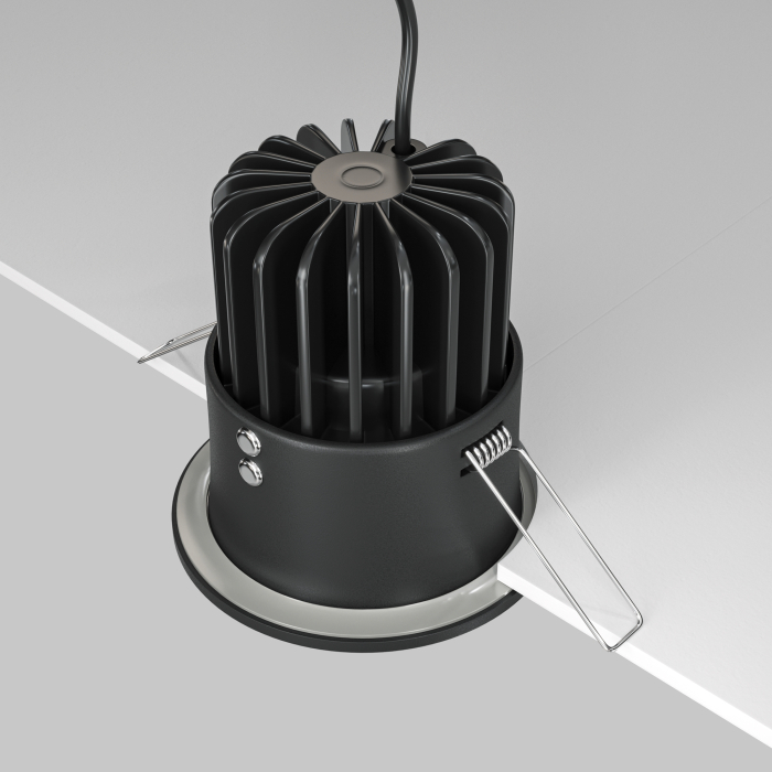 Corp de iluminat încastrat Zoom, Aluminiu Negru, 12W, MAYTONI DL034-L12W3K-D-B [6]