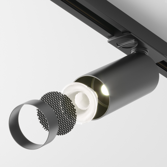 Corp de iluminat pe șină Focus LED, Aluminiu Negru, 12W, MAYTONI TR021-1-12B3K-W-D-B [5]