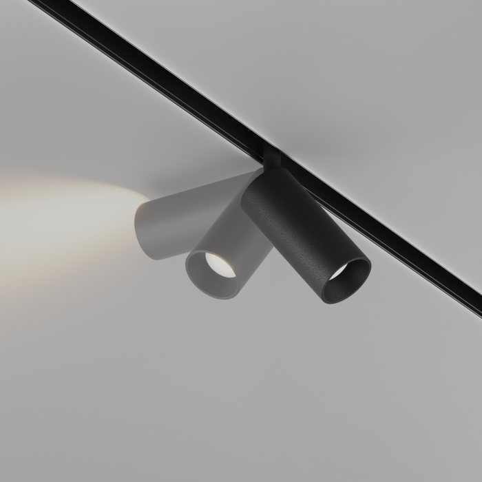 Corp de iluminat pe șină Focus LED, Aluminiu Negru, 5W, MAYTONI TR032-2-5W4K-S-B [8]