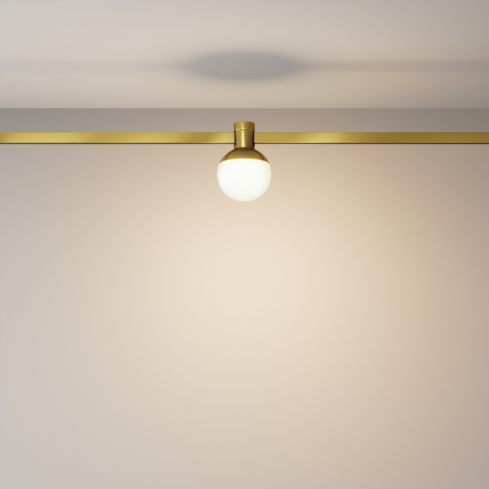 Corp de iluminat pe șină Lună, Aluminiu Alamă, 5W, MAYTONI TR149-1-5W2.7K-BS-DE [7]