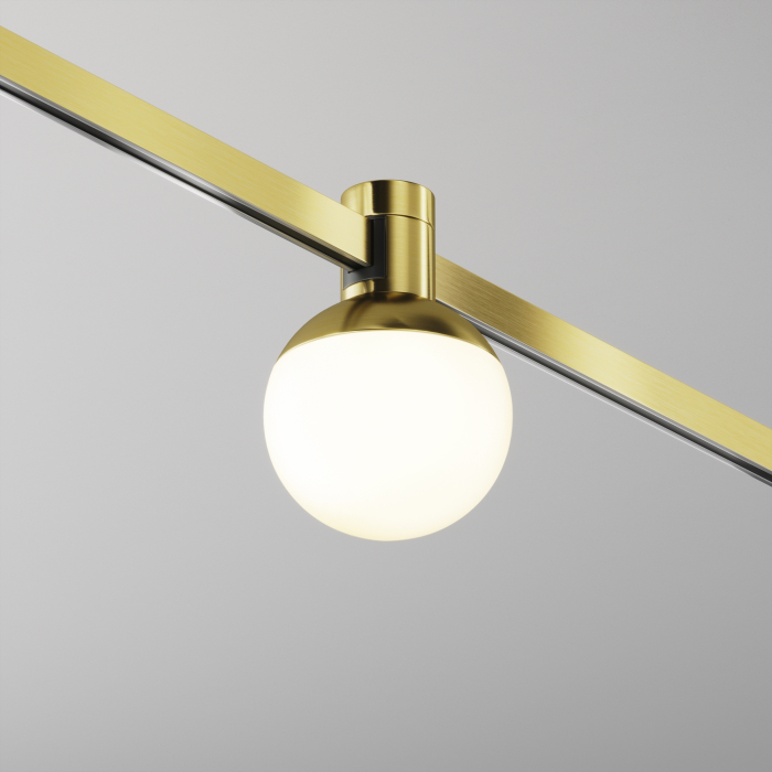 Corp de iluminat pe șină Lună, Aluminiu Alamă, 5W, MAYTONI TR149-1-5W2.7K-BS-DE [6]