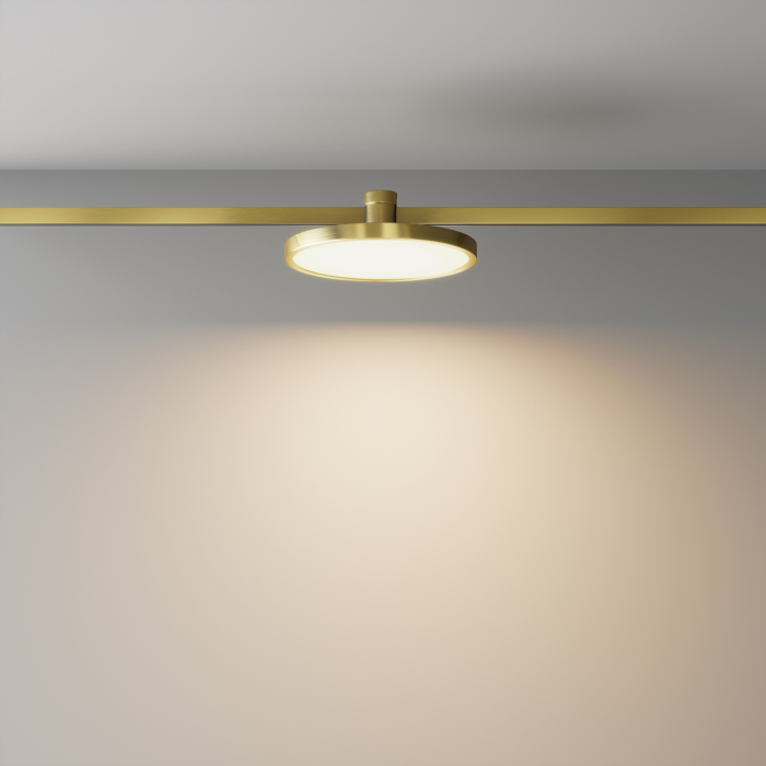 Corp de iluminat pe șină Plato, Aluminiu Alamă, 10W, MAYTONI TR153-1-10W2.7K-BS-DE [7]