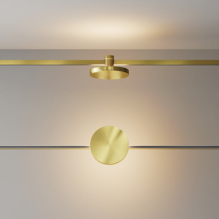 Corp de iluminat pe șină Plato, Aluminiu Alamă, 7W, MAYTONI TR152-1-7W2.7K-BS-DE [7]