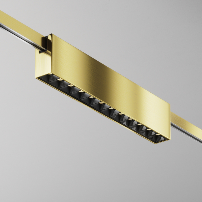Corp de iluminat pe șină Points, Aluminiu Alamă, 12W, MAYTONI TR150-1-12W2.7K-M-BS-DE [6]