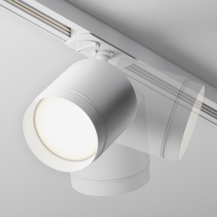 Corp de iluminat pe șină Polar, Aluminiu și plastic Alb, 12W, MAYTONI TR088-1-GX53-W [10]