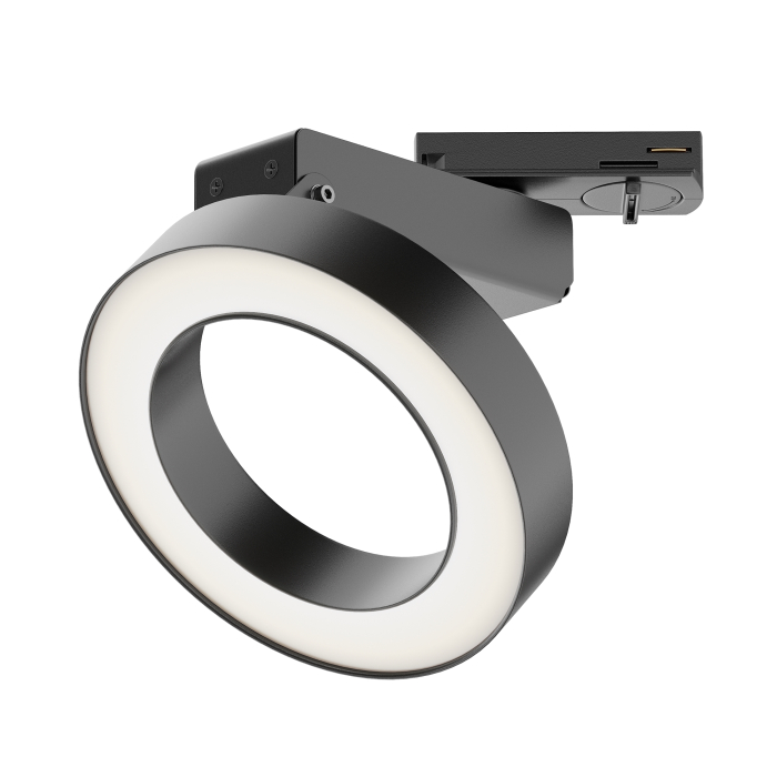 Corp de iluminat pe șină Rim, Metal, aluminiu, plastic Negru, 12W, MAYTONI TR044-1-12W3K-B [6]