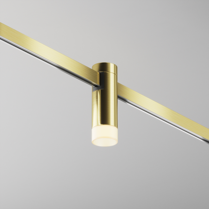 Corp de iluminat pe șină Skim, Aluminiu Alamă, 3W, MAYTONI TR145-1-3W2.7K-W-BS-DE [6]