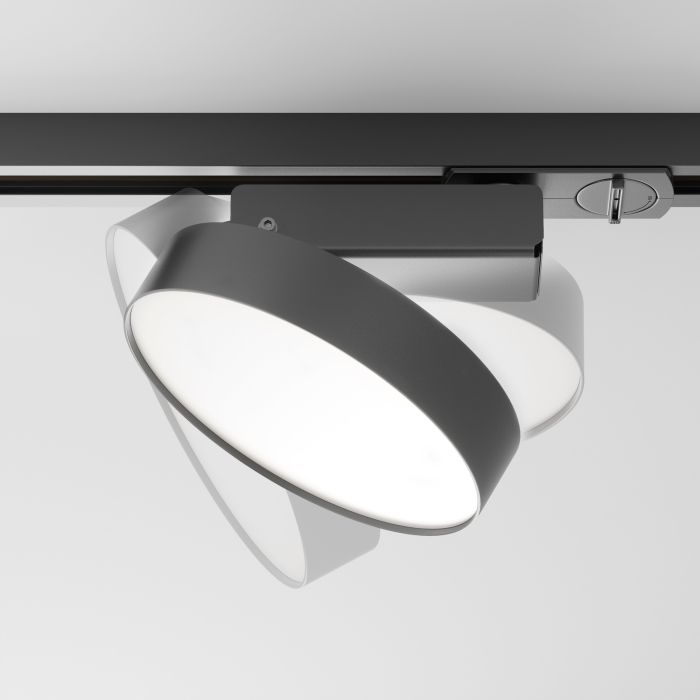 Corp de iluminat pe șină Zon, Metal, aluminiu, plastic Negru, 12W, MAYTONI TR043-1-12W4K-B [7]