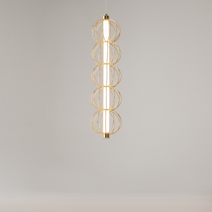 Corp de iluminat suspendat Golden Cage, Metal Auriu, 17W, MAYTONI MOD216PL-L10G3K [5]