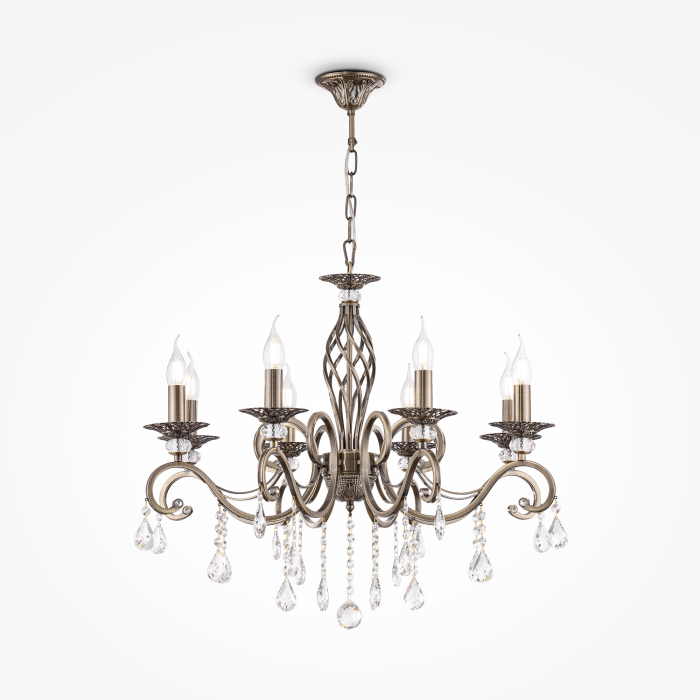 Corp de iluminat suspendat Grace, Metal Bronz, 60W, Maytoni RC247-PL-08-R [3]