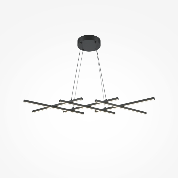 Corp de iluminat suspendat Halo, Aluminiu Negru, 40W, MAYTONI MOD244PL-L50BK [4]