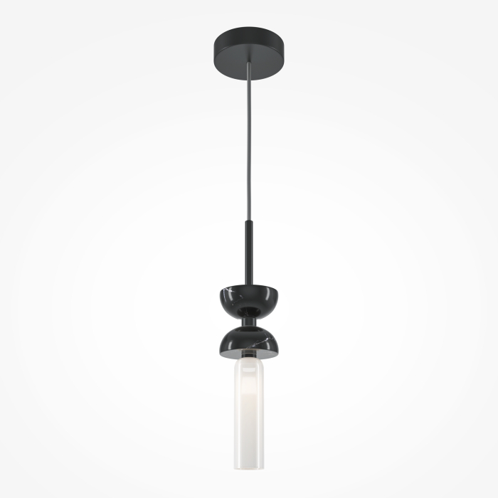 Corp de iluminat suspendat Kyoto, Metal și marmură Negru, 28W, MAYTONI MOD178PL-01B [7]