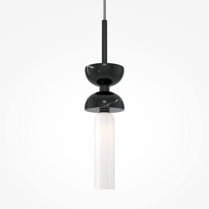 Corp de iluminat suspendat Kyoto, Metal și marmură Negru, 28W, MAYTONI MOD178PL-01B [8]