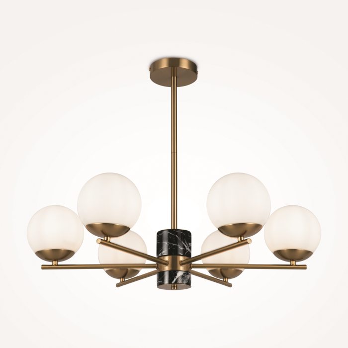 Corp de iluminat suspendat MARBLE, Metal Alamă, 60W, MAYTONI MOD187PL-06BS [3]