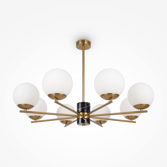 Corp de iluminat suspendat MARBLE, Metal Alamă, 60W, MAYTONI MOD187PL-08BS [4]
