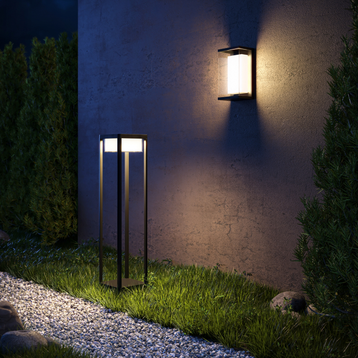 Stalp pentru exterior LED Baker street O021FL-L10B3K, 10W, 520lm, lumina calda, IP65, negru, Maytoni [2]