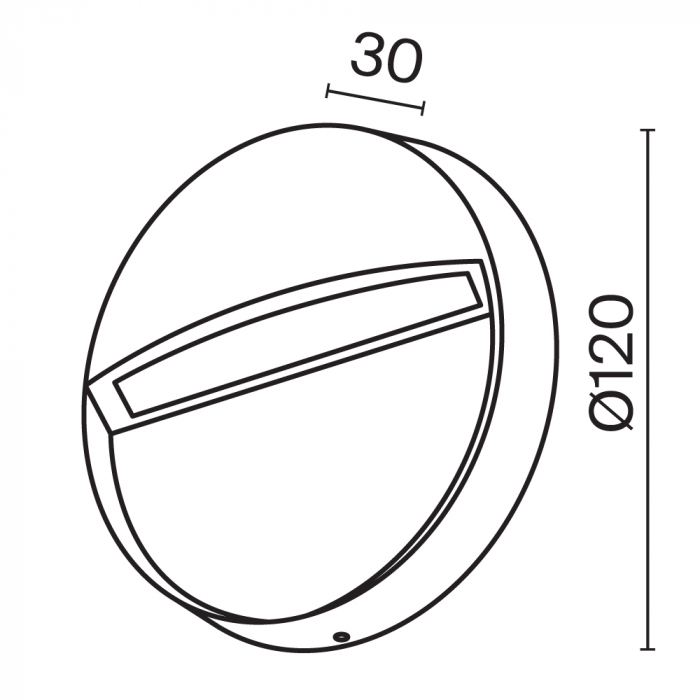 Aplica pentru scari LED Mane O046SL-L3W3K, 3W, 100lm, lumina calda, IP54, alba, Maytoni [1]