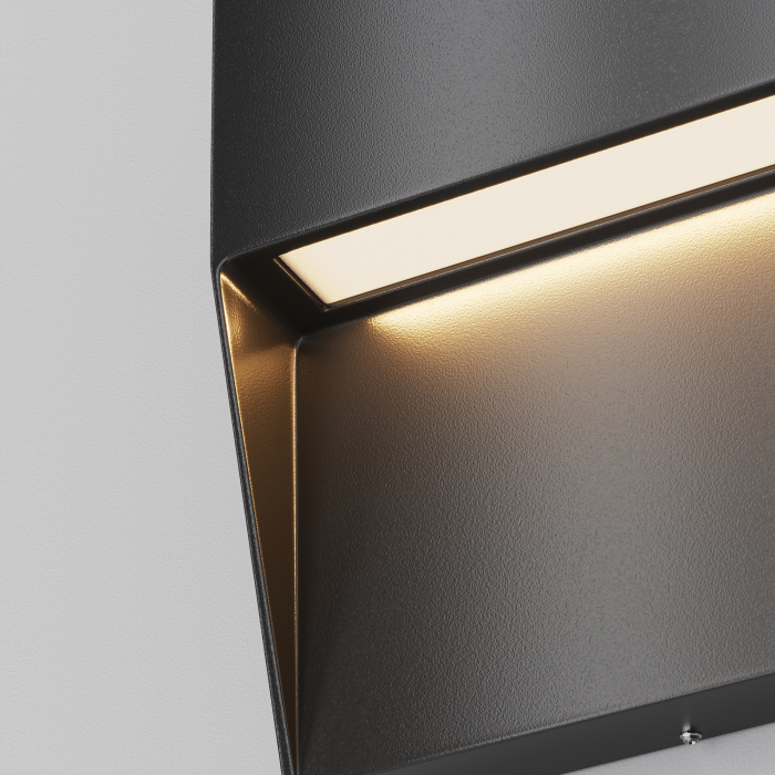 Aplica pentru scari LED Mane O047SL-L3B3K, 3W, 100lm, lumina calda, IP54, neagra, Maytoni [2]