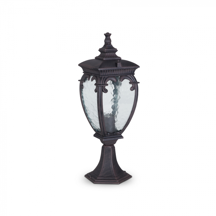 Stalp pentru exterior Fleur O414FL-01BZ, 1xE27, negru+transparent, IP44, Maytoni [1]