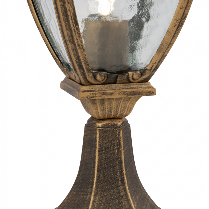 Stalp pentru exterior Fleur O414FL-01GB, 1xE27, bronz+transparent, IP44, Maytoni [2]