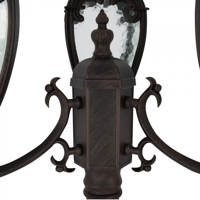 Stalp pentru exterior Fleur O414FL-03BZ, 3xE27, negru+transparent, IP44, Maytoni [4]