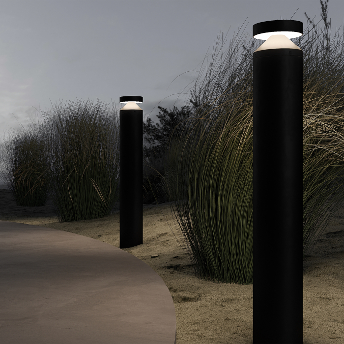 Stalp pentru exterior LED Olten O591FL-L12GF3K1, 12W, 280lm, lumina calda, IP65, grafit, Maytoni [2]