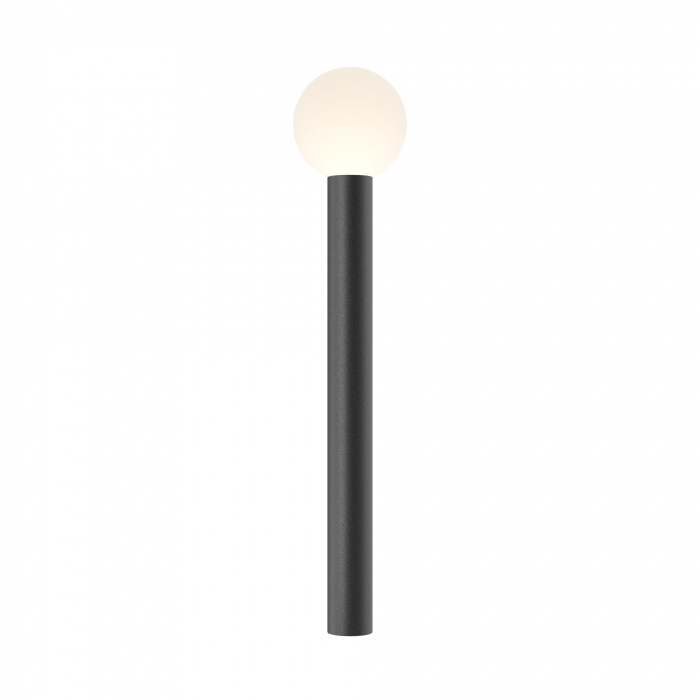 Stalp pentru exterior Bold O598FL-01B, 1xE27, negru+alb, IP54, Maytoni [1]