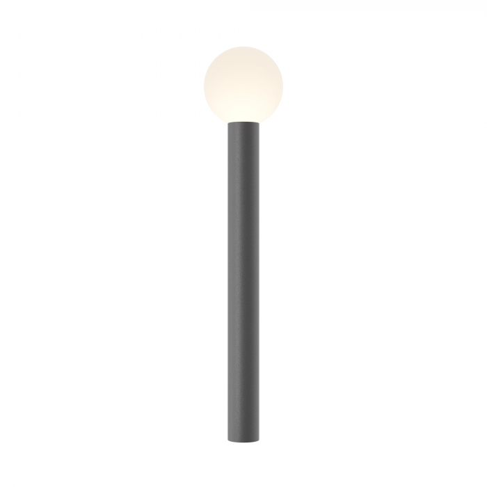 Stalp pentru exterior Bold O598FL-01GR, 1xE27, gri+alba, IP54, Maytoni [1]