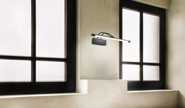 Aplica LED Finelli MIR004WL-L12B, 12W, 800lm, lumina calda, IP20, neagra, Maytoni [2]