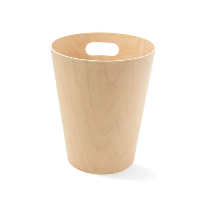 Coș de Gunoi Woodrow - Natural din Lemn Natural, 23x23x28cm, Umbra 082780-390 [2]
