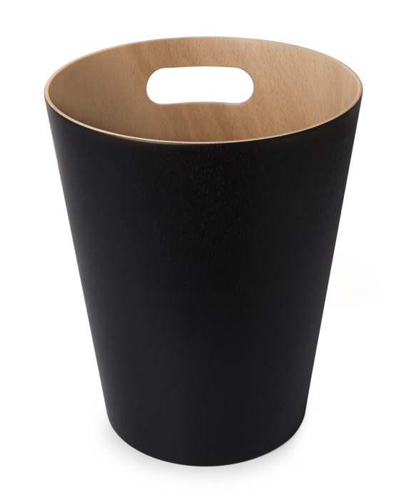 Coș de Gunoi Woodrow - Negru din Lemn, 23x23x28cm, Umbra 082780-045 [2]