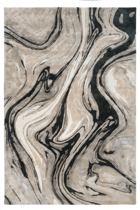Covor living / dormitor Blur Black (160x230 cm/200x300 cm) Carpet Decor [3]