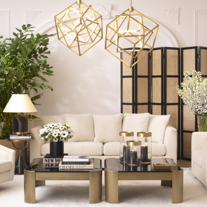 Covor living / dormitor de lux bej Orlando cu model geometric modern 300x200/400 cm | Eichholtz - 113924 [3]