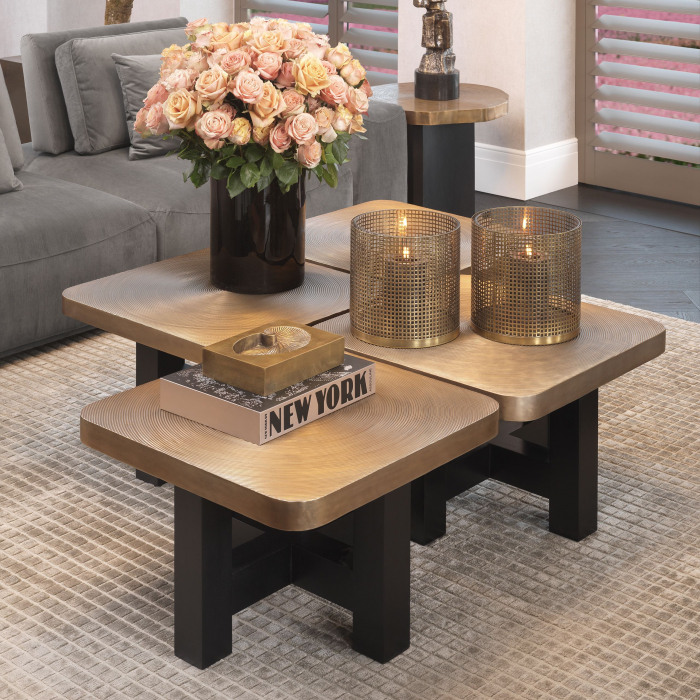 Covor living / dormitor de lux gri inchis Crown cu model modern patratele 300x200/400 cm | Eichholtz - 113915 [2]